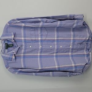 Ralph Lauren Lavender Plaid Button-Down Shirt